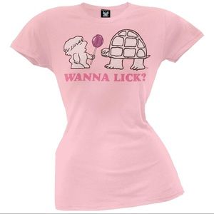 Vintage pink tootsie roll tee